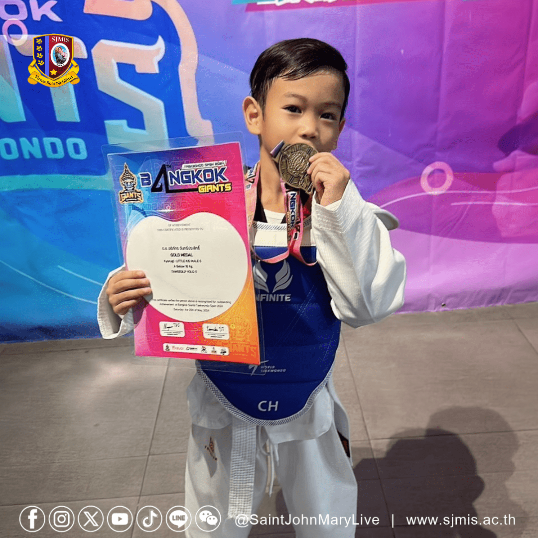 Taekwondo Competition  – Congratulations Boss K.3 for earning the gold medal.