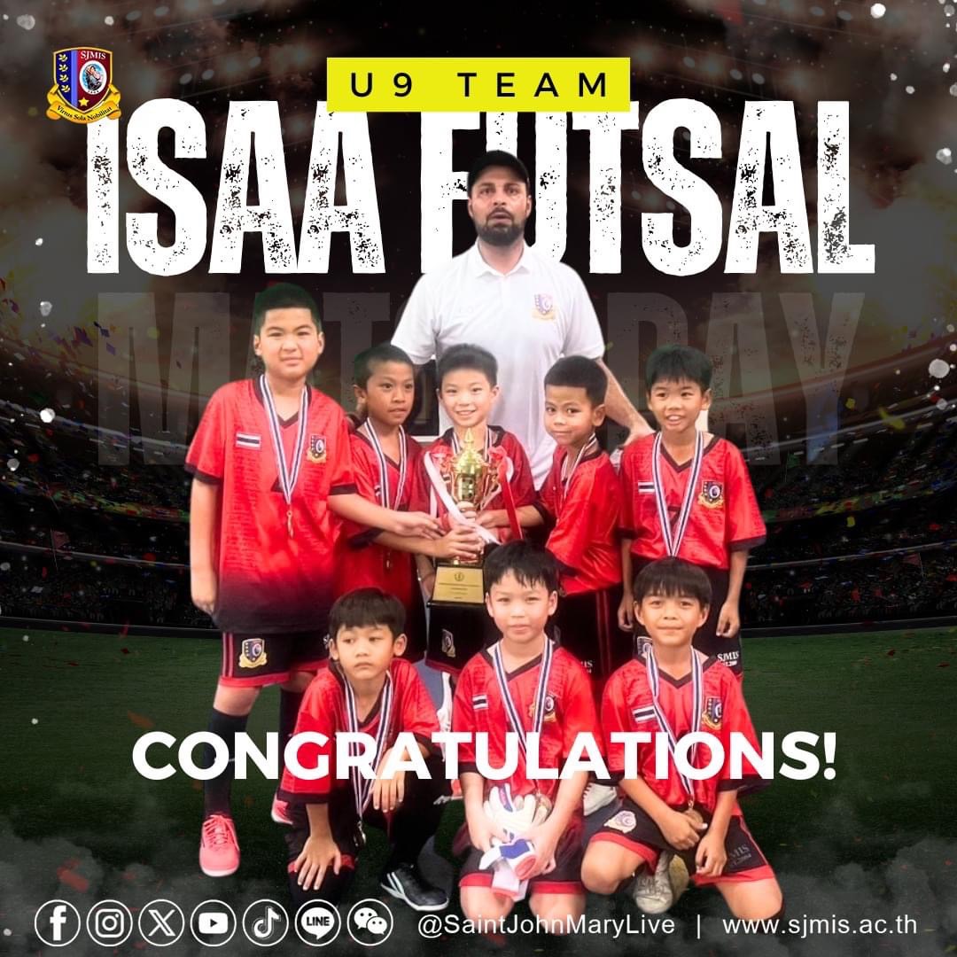 ⚽🏆 Congrats to ISAA SJMIS Futsal U9 Team!