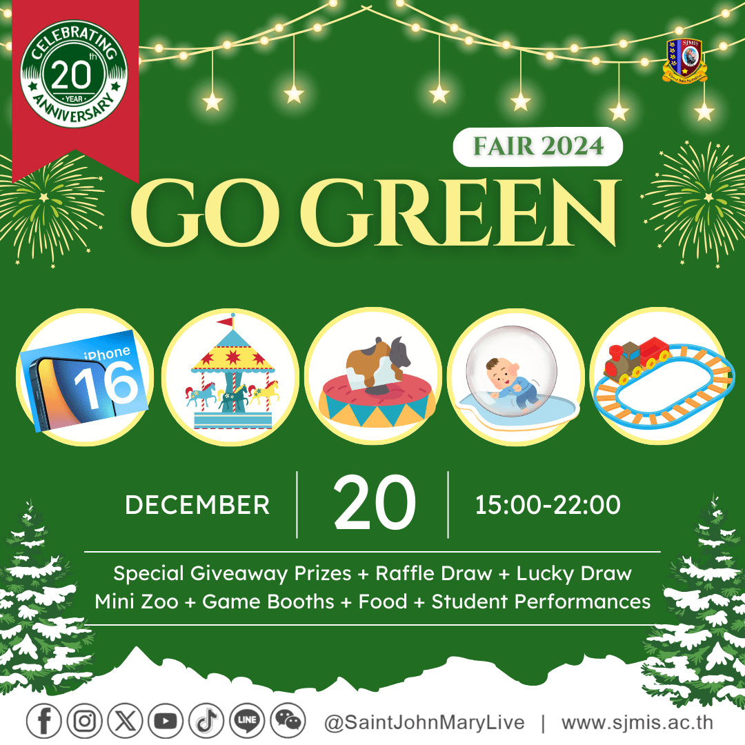 SJMIS 20th Year Anniversary Go Green Fair 2024