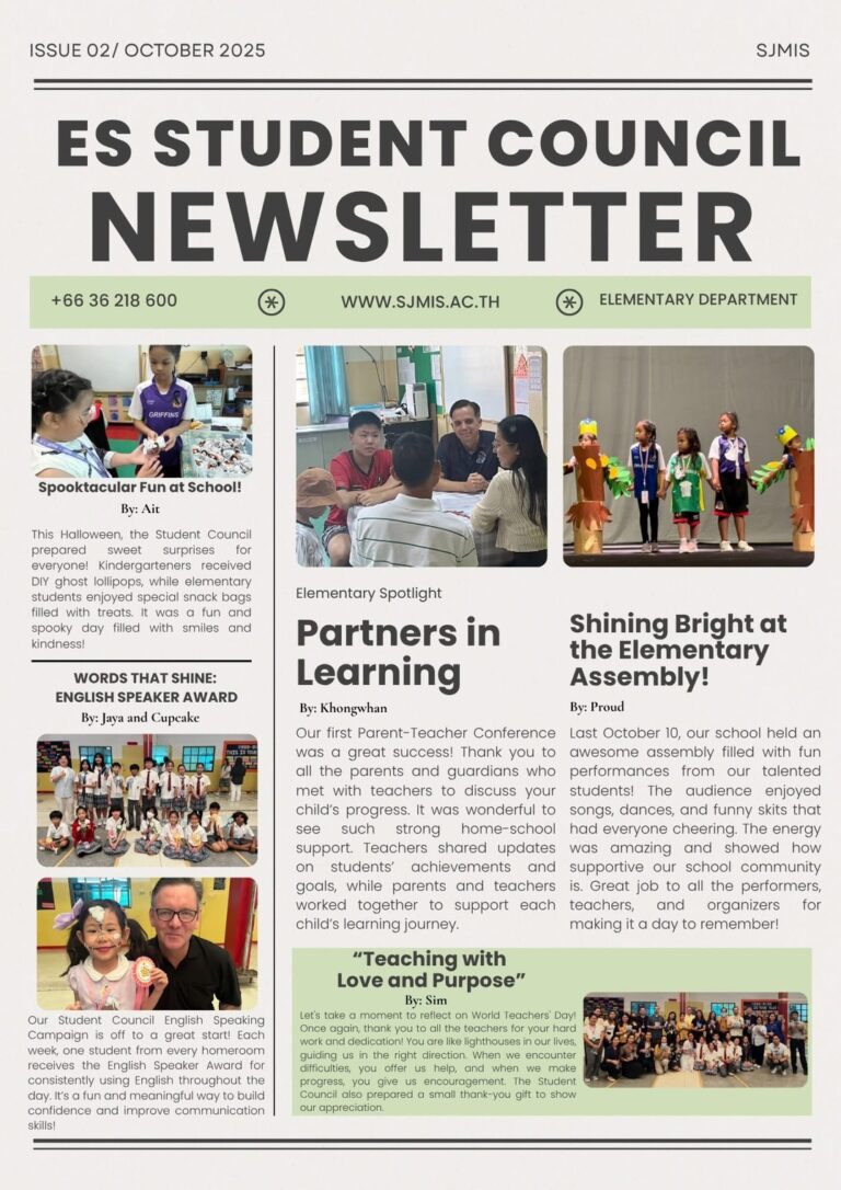 📢 Elementary Student Council Newsletter – October Edition!